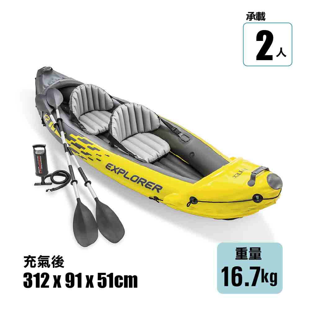 充氣獨木舟 Explorer K2 Kayak