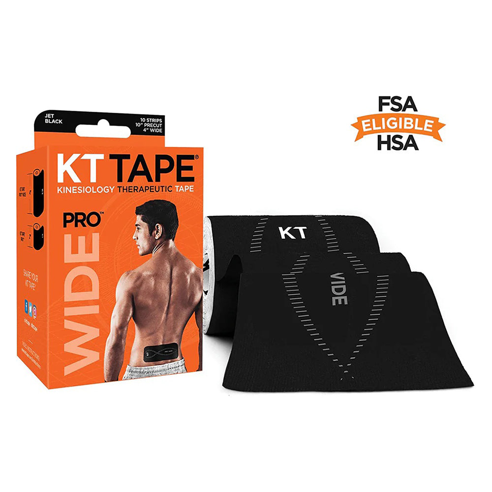 KT Tape Pro Wide Black (新舊包裝隨機發貨 Random packing)