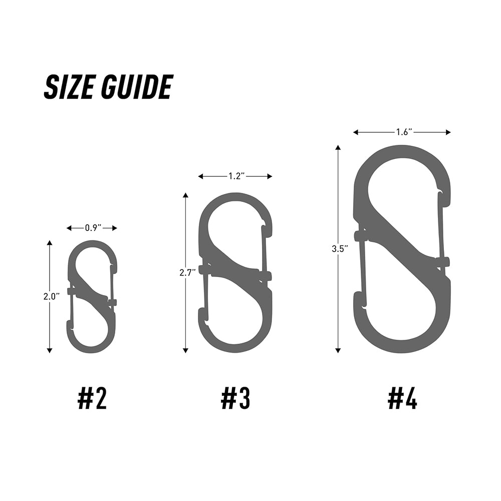 #2 S-Biner Slidelock Locking Carabiner 扣