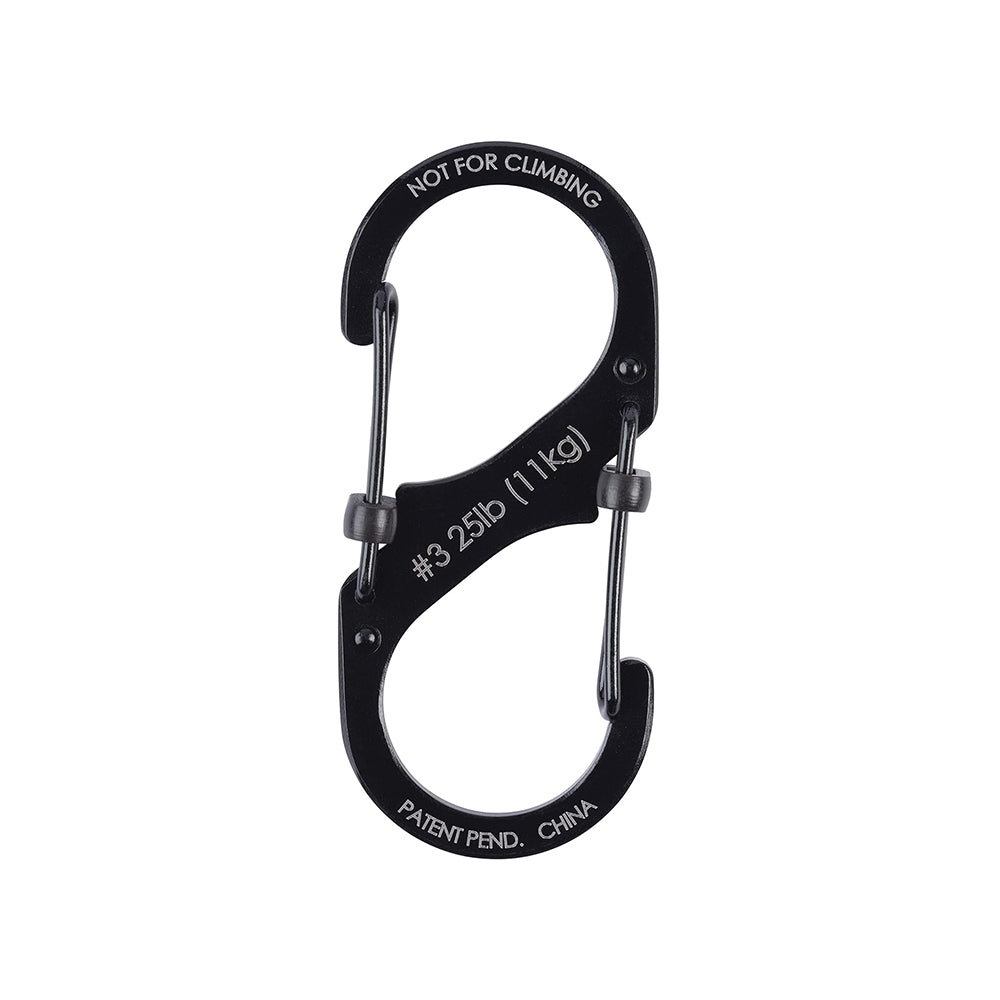 #3帶鎖不鏽鋼八字扣 S-Biner Slidelock #3