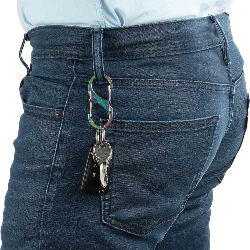 #3帶鎖不鏽鋼八字扣 S-Biner Slidelock #3