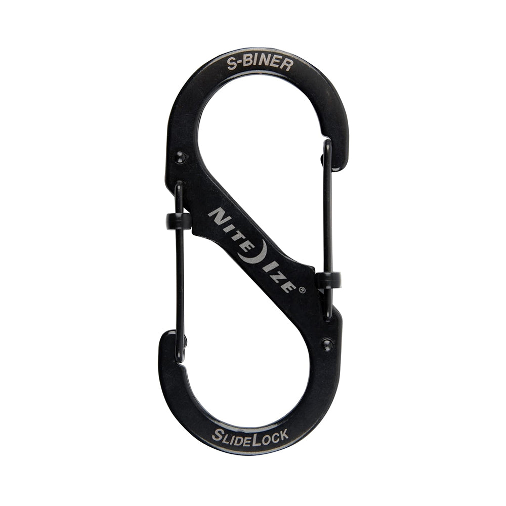 #4帶鎖不鏽鋼八字扣 S-Biner Slidelock Locking Carabiner