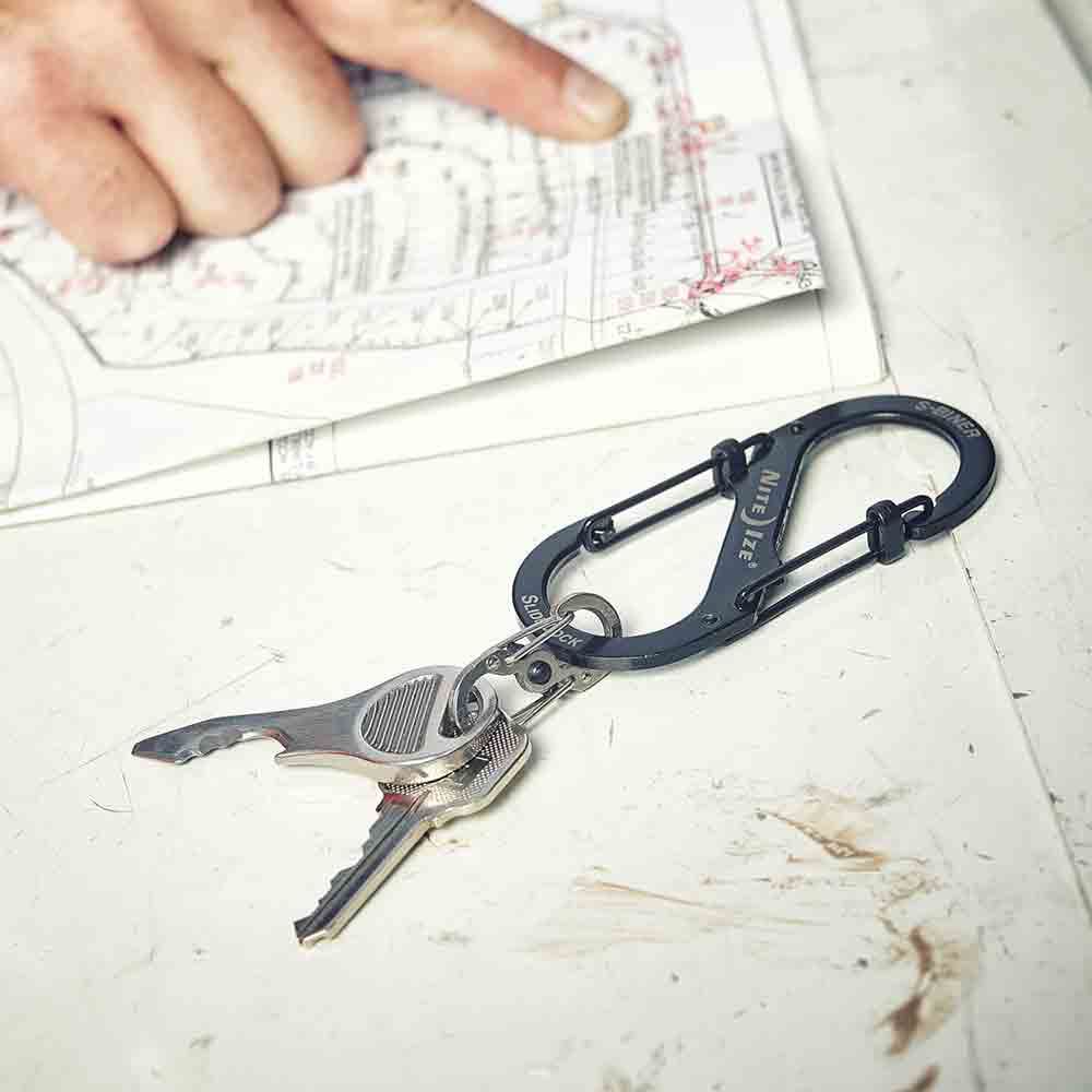 #4帶鎖不鏽鋼八字扣 S-Biner Slidelock Locking Carabiner