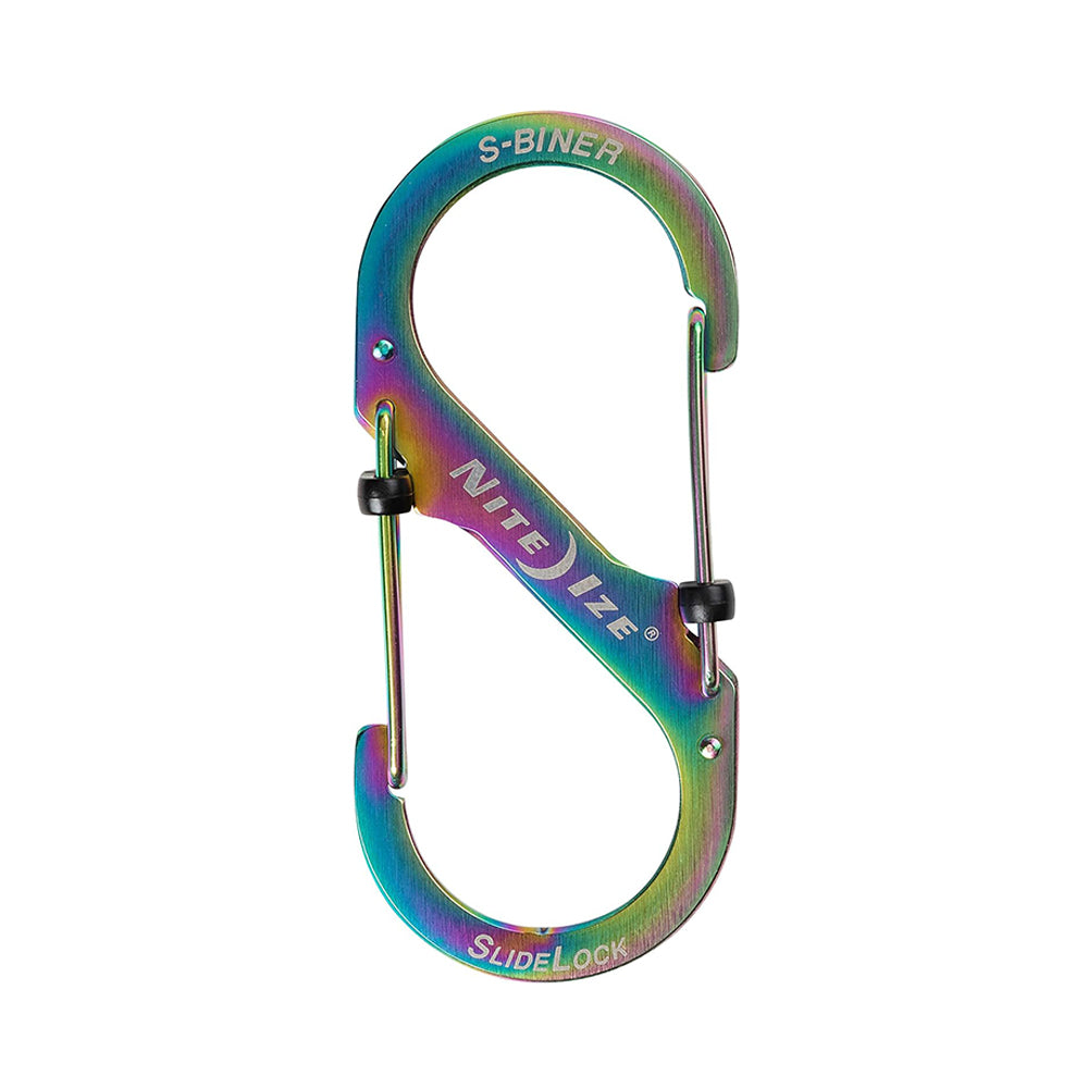 #4帶鎖不鏽鋼八字扣 S-Biner Slidelock Locking Carabiner