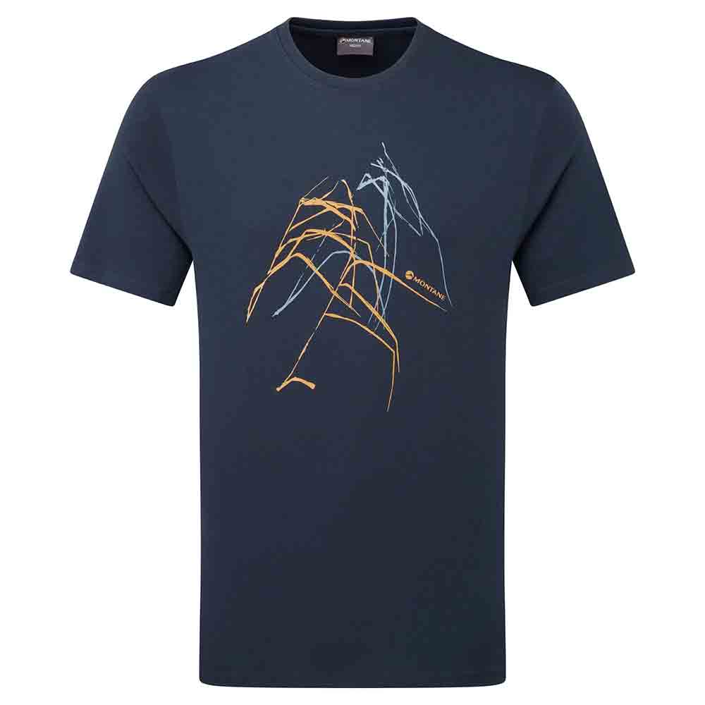 男裝 100% 有機純綿T恤 Abstract Mountain T-Shirt