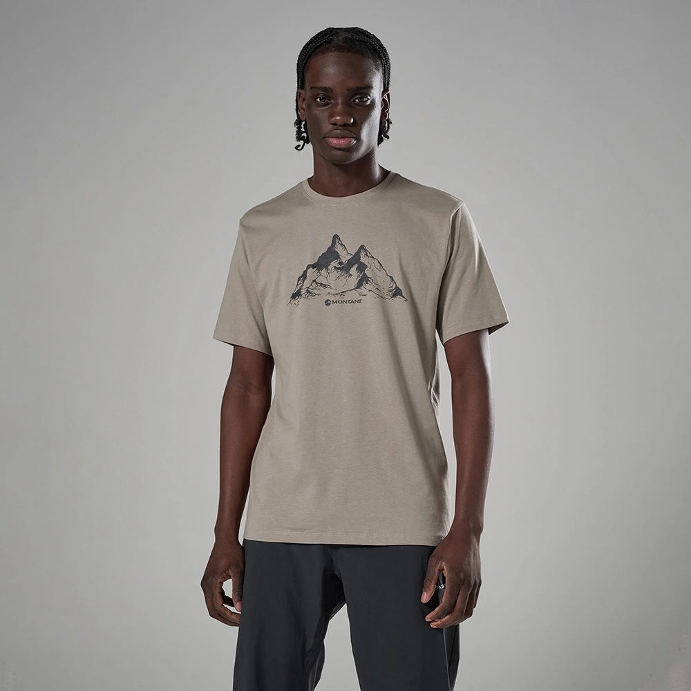 男裝有機棉 T-shirt Dual Mountain T Shirt