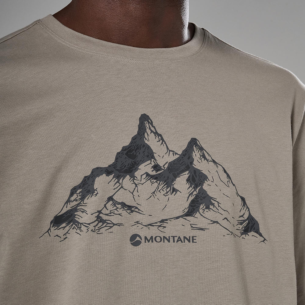 男裝有機棉 T-shirt Dual Mountain T Shirt