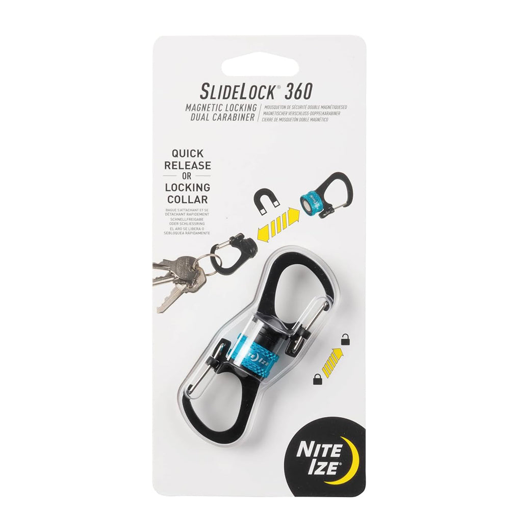 磁吸雙D扣 Slidelock 360 Magnetic Locking Dual Carabiner