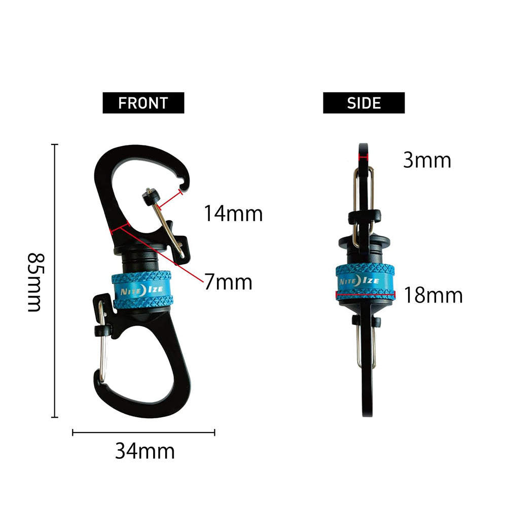磁吸雙D扣 Slidelock 360 Magnetic Locking Dual Carabiner