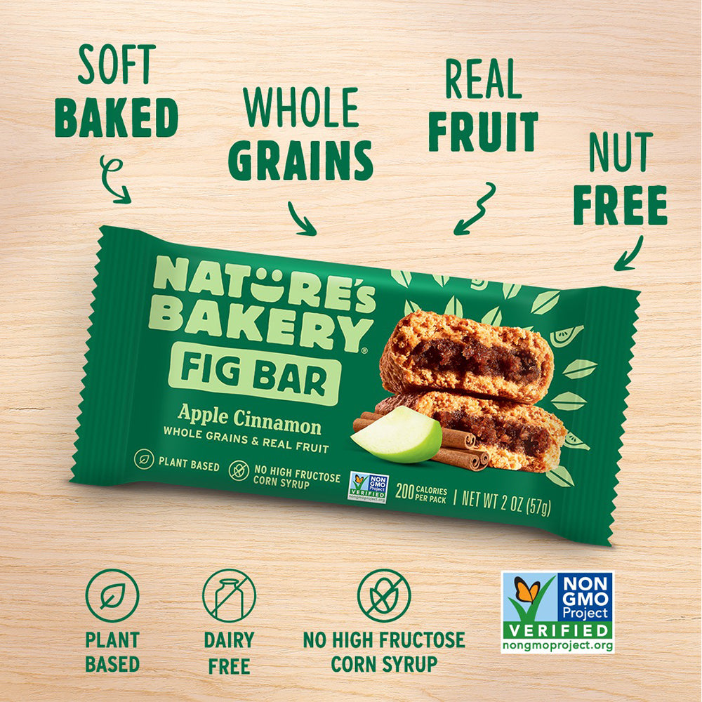 全穀物能量棒 Whole Wheat Fig Bar Apple Cinnamon 57g / 2oz