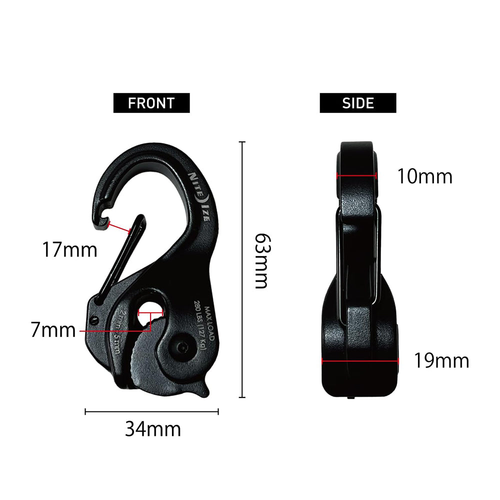 小號鋁質齒輪鈎 Camjam XT Alu Cord Tightener Black