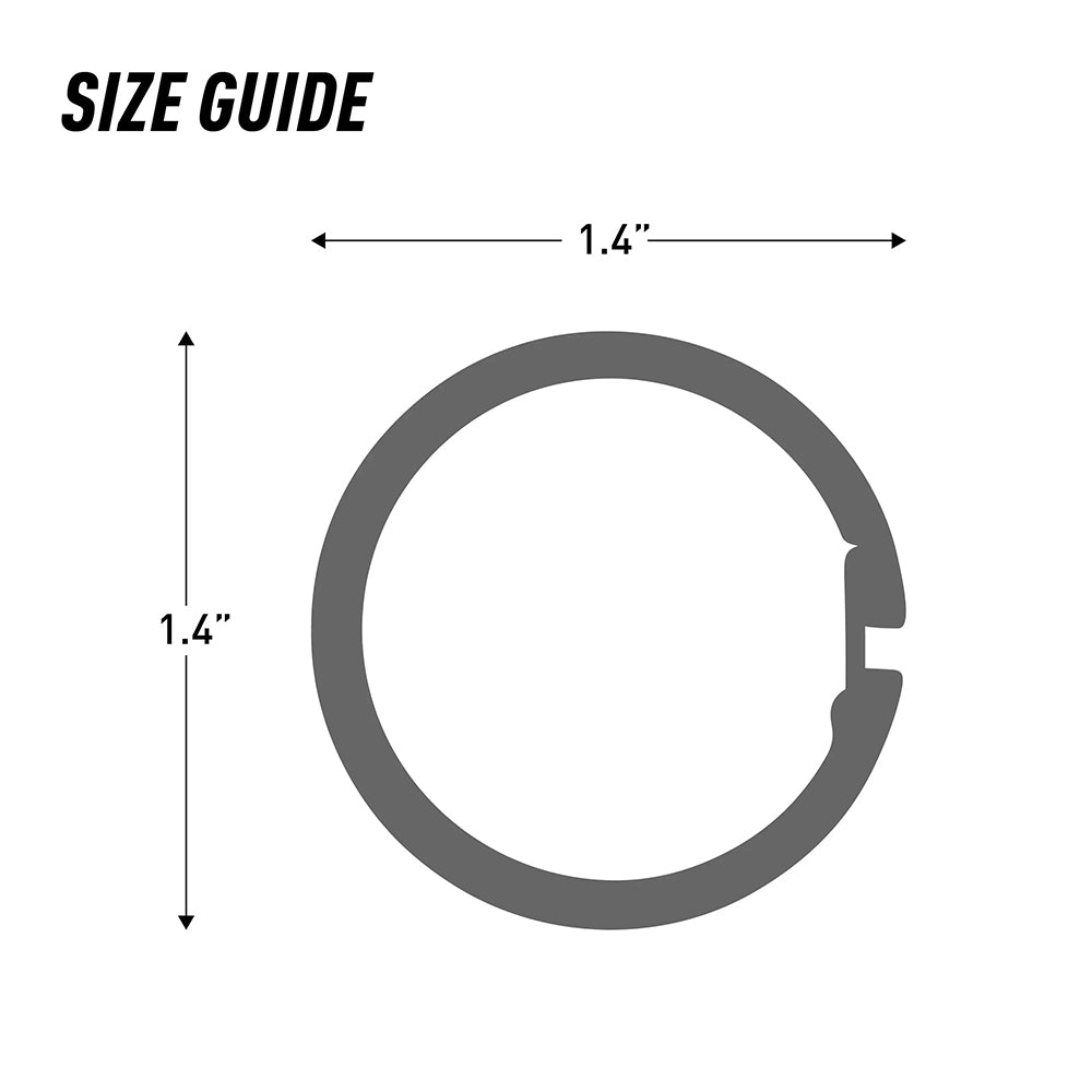 O形扣 O-Series Gated Key Ring Silver