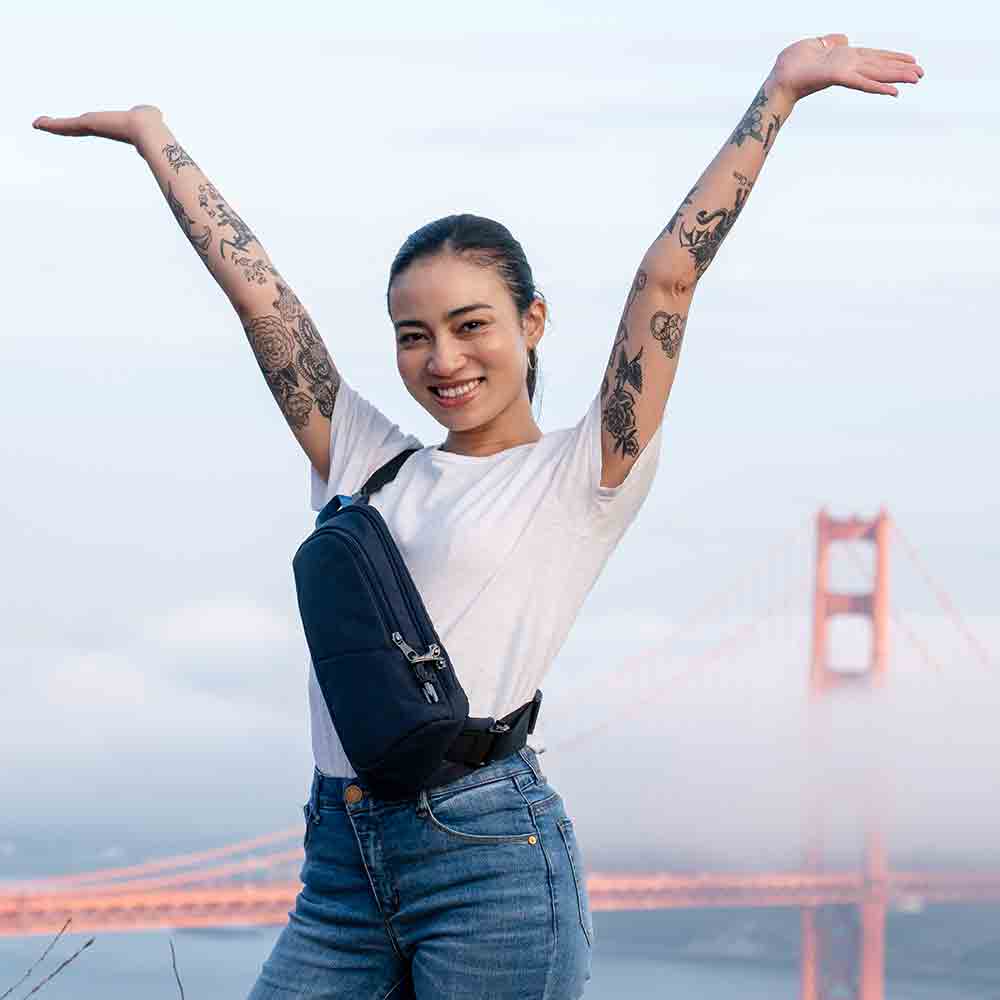 實用防盜斜孭胸袋 V anti-theft action sling pack