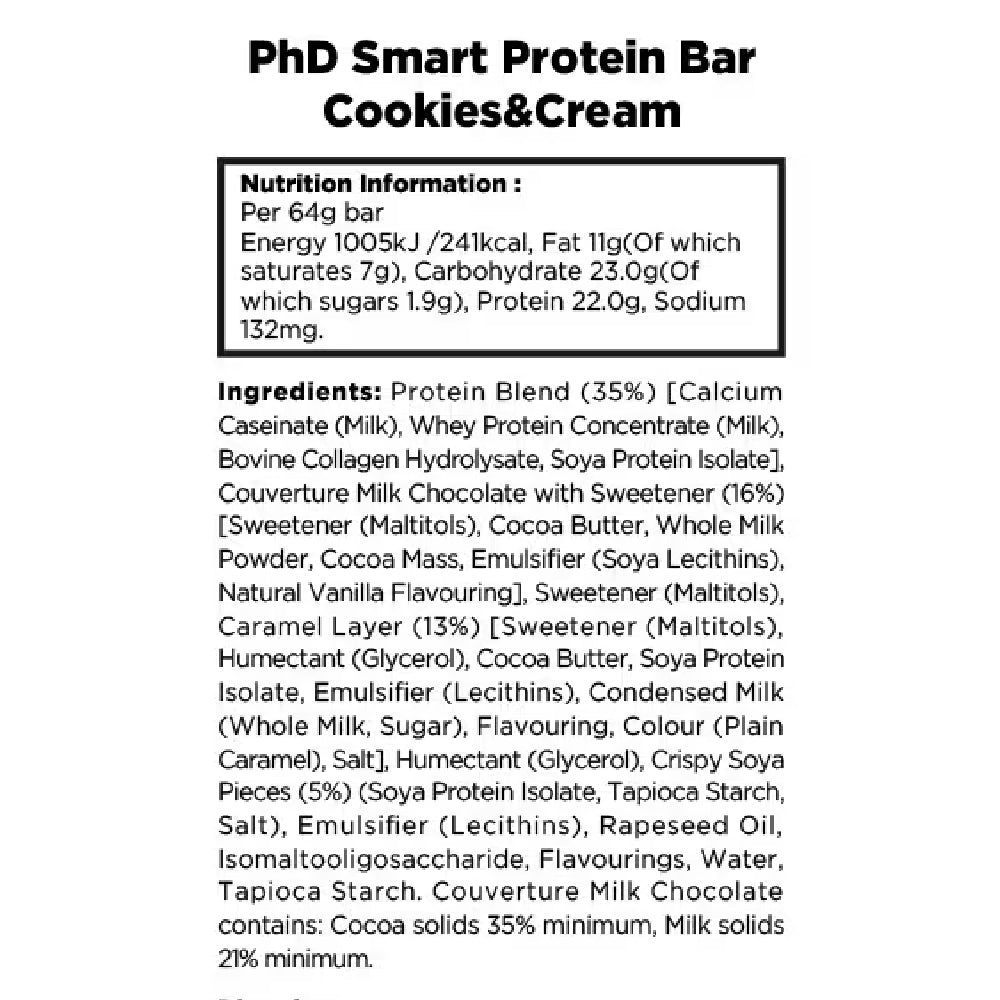 可口能量棒 Smart Bar Milk Choco Cookies & Cream 64g