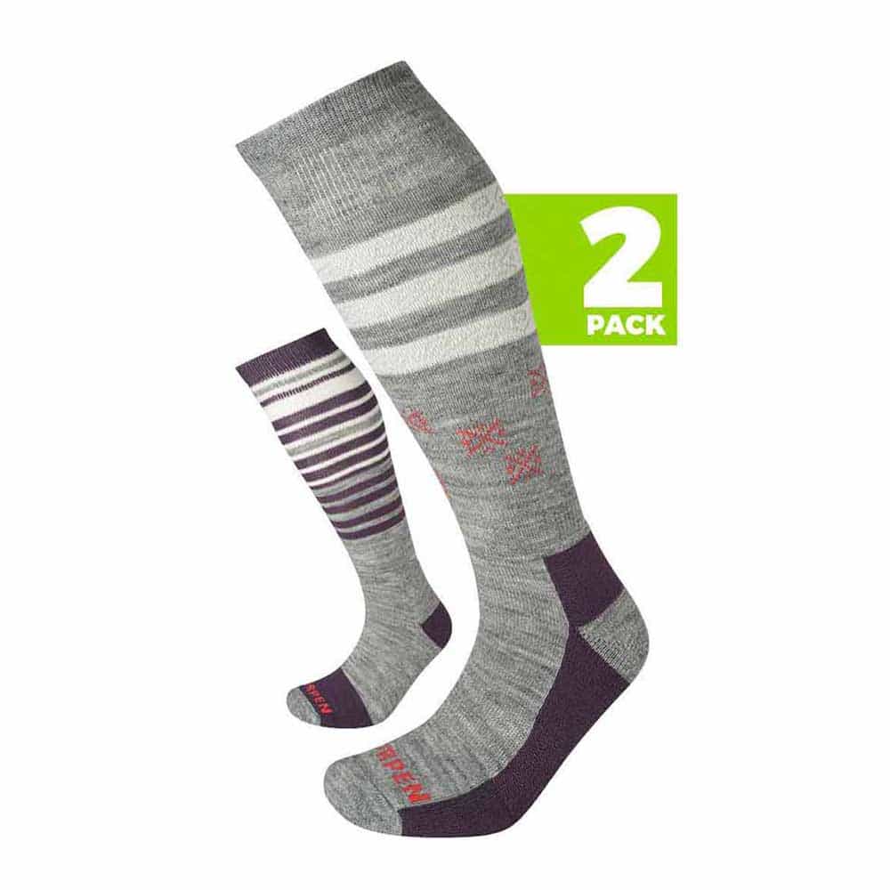 西班牙製女裝環保美麗諾羊毛中筒雪襪兩對裝 Ski Mid W 2 pairs Merino Wool ECO