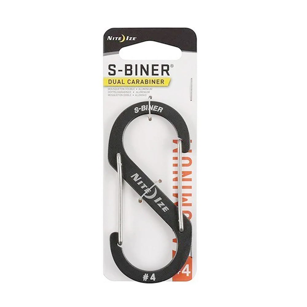 4#鋁制不帶鎖8字扣 S-Biner Dual Carabiner #4