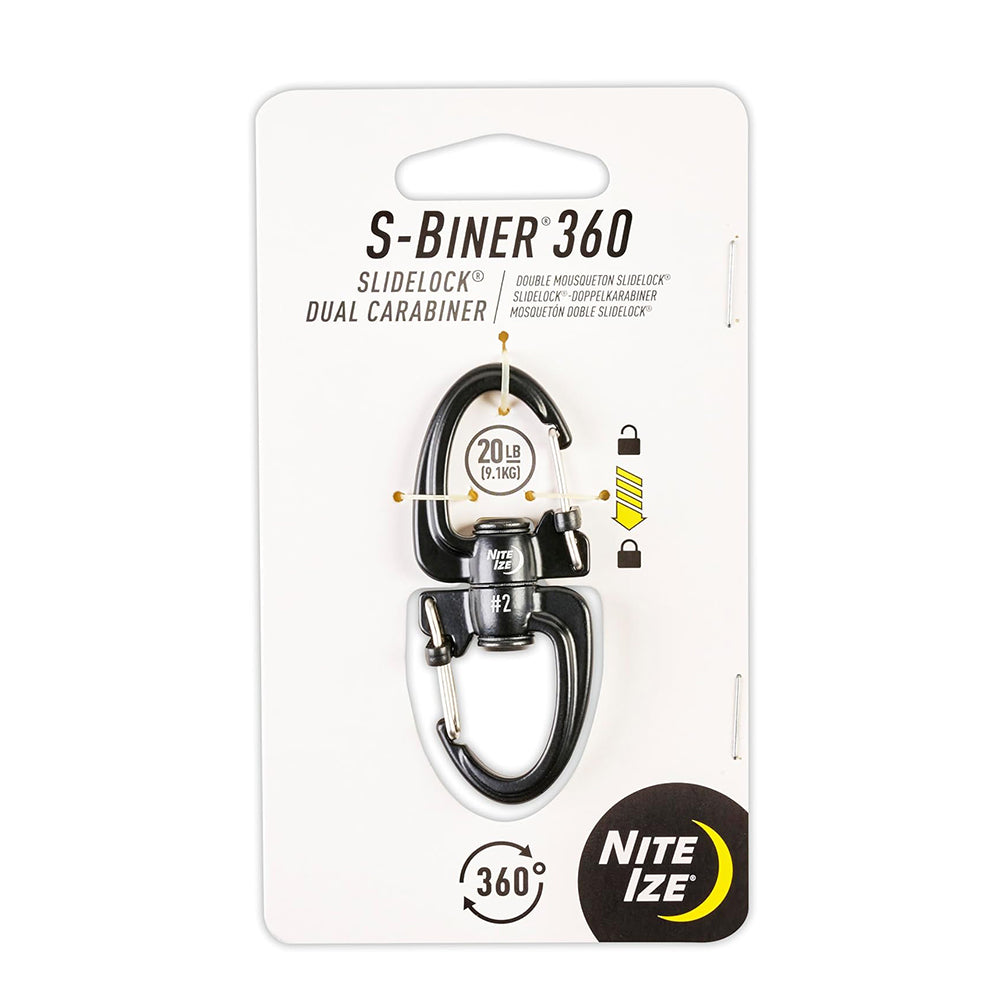 旋轉8字扣 S-Biner 360 Slidelock Dual Carabiner