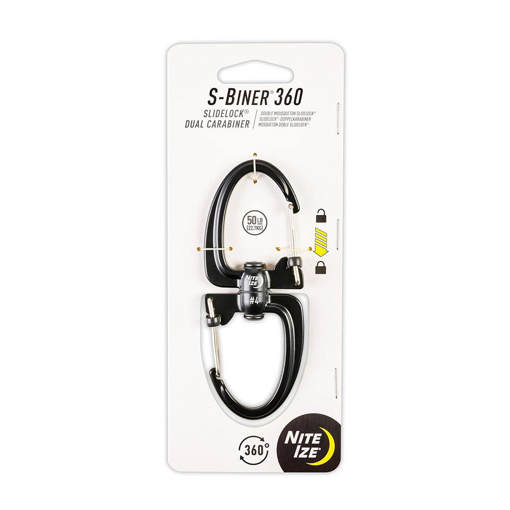 旋轉8字扣 S-Biner 360 Slidelock Dual Carabiner