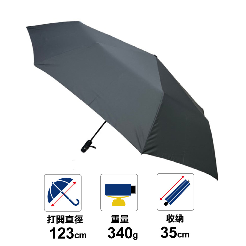 特大輕量滴水不沾雨傘 8K Auto Teflon Umbrella 340g