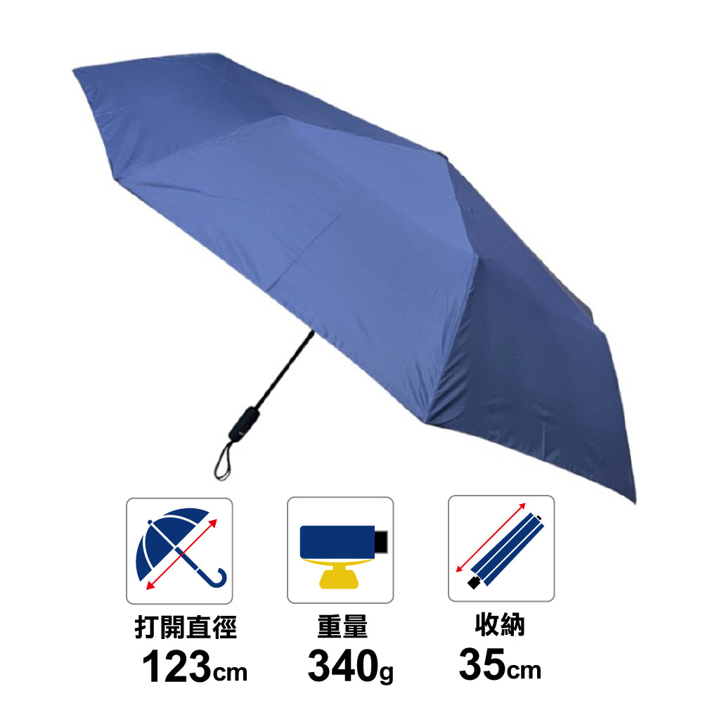 特大輕量滴水不沾雨傘 8K Auto Teflon Umbrella 340g