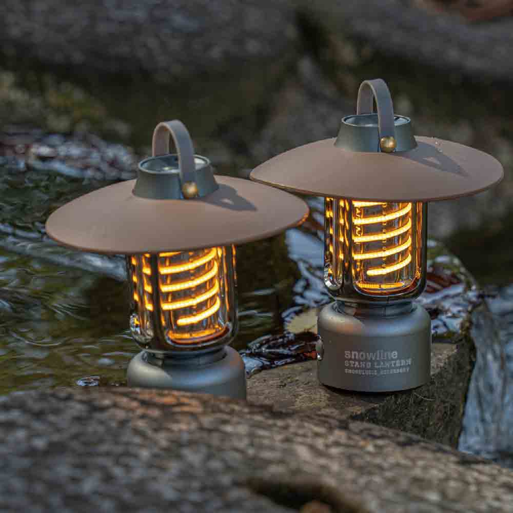 Mini stand lantern grey