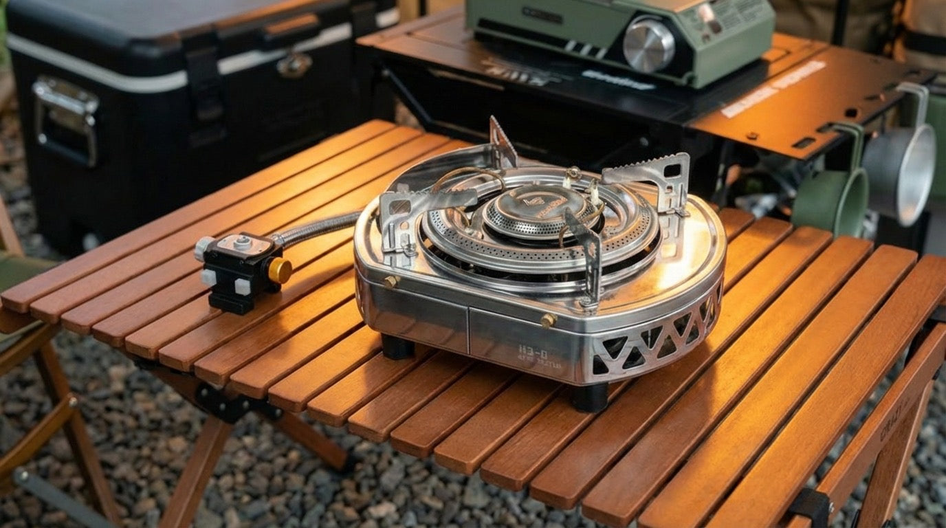 高山氣爐 H3D Dual Burner Silver