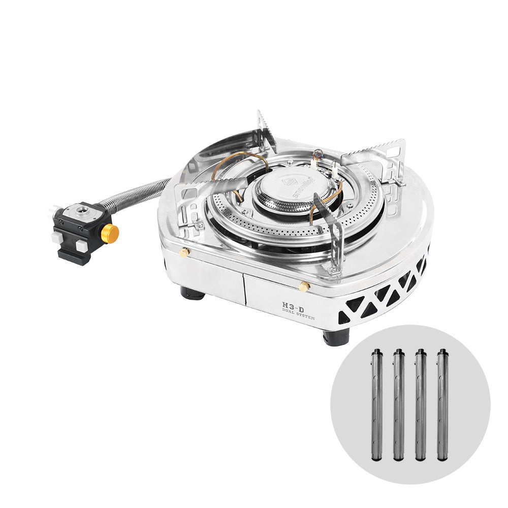 高山氣爐 H3D Dual Burner Silver
