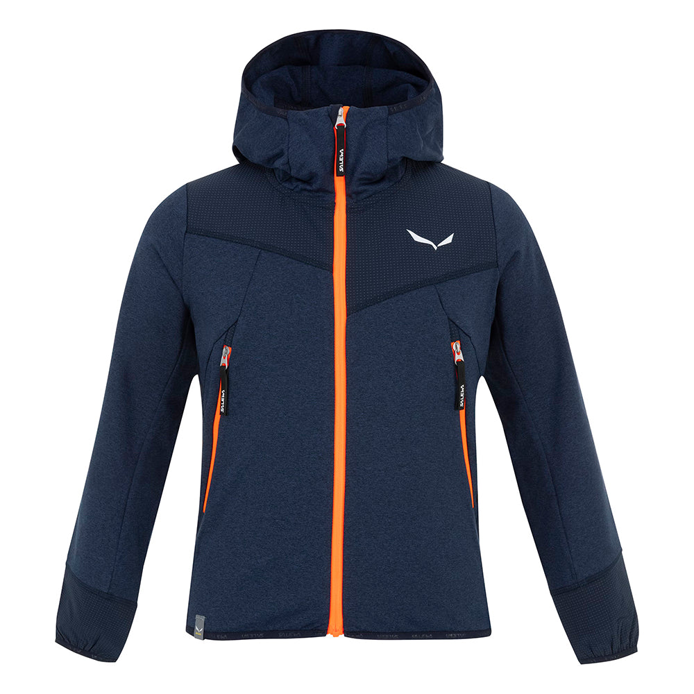 童裝保暖外套 Agner Melange Polarlite Full Zip Kids' Hooded Jacket