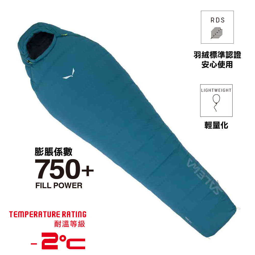 羽絨睡袋 Diadem Mild Ink Blue Right -2°C