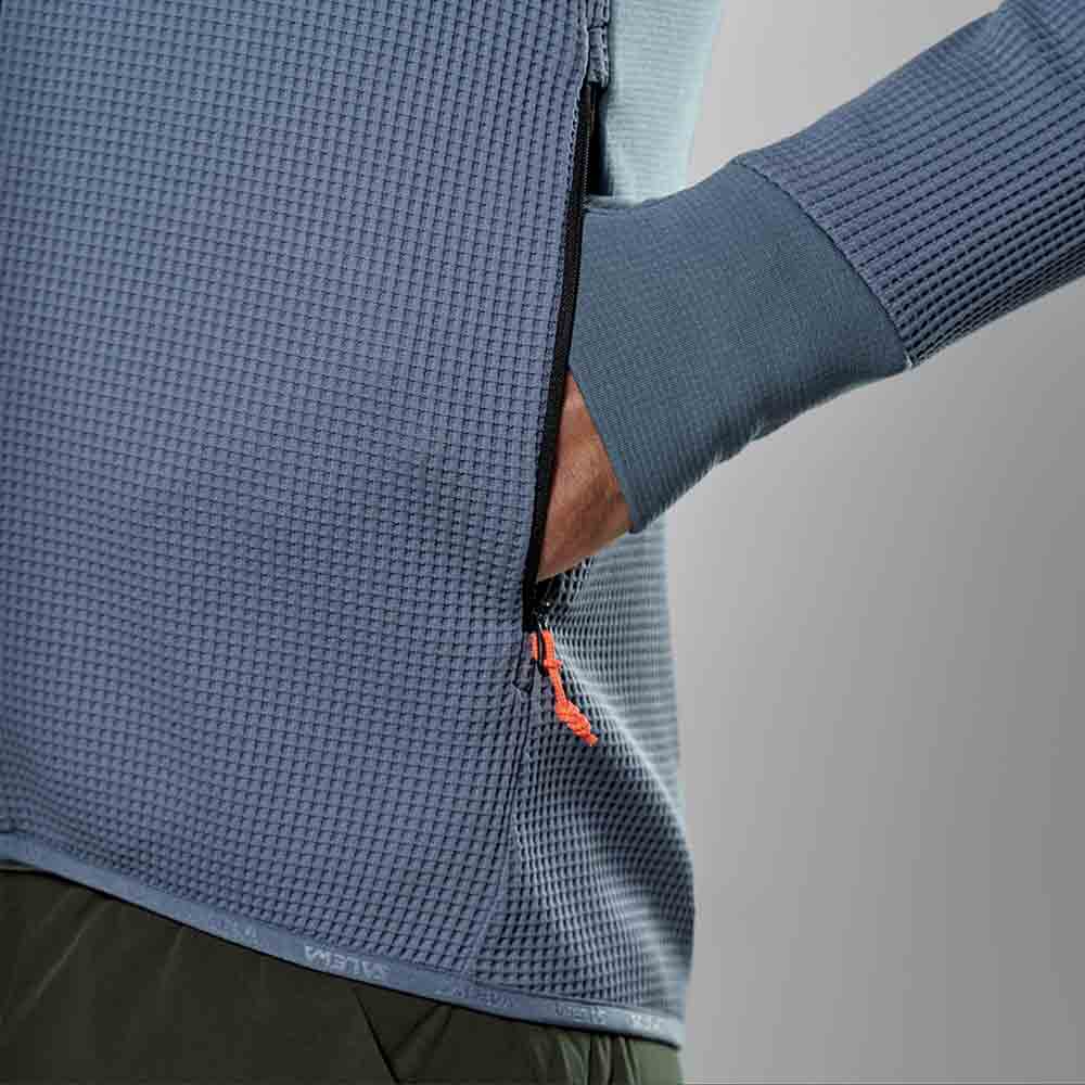 男裝快乾抓毛連帽外套 Men's Puez Waffle Hyb Pl Hd Jacket