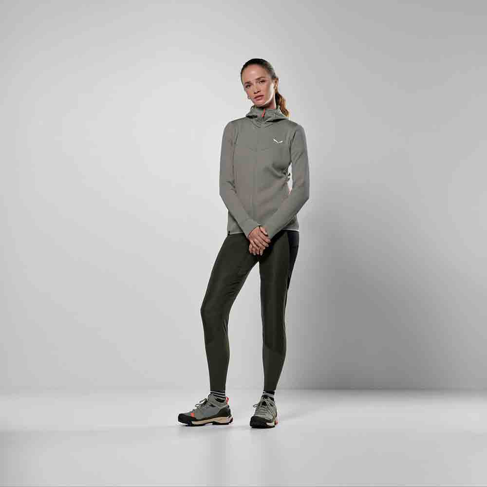 女裝快乾抓毛連帽外套 Women's Puez Waffle Hyb Pl Hd Jacket