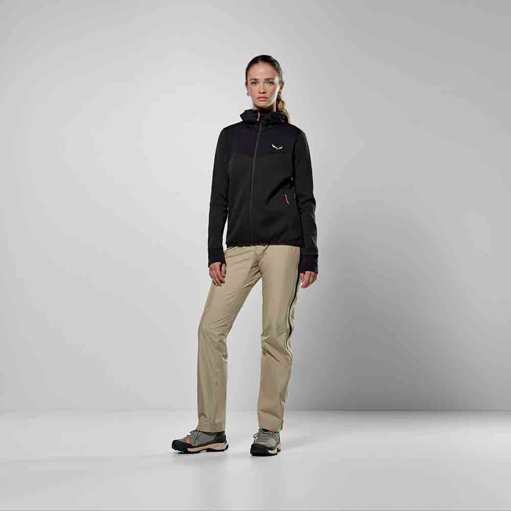 女裝快乾抓毛連帽外套 Women's Puez Waffle Hyb Pl Hd Jacket