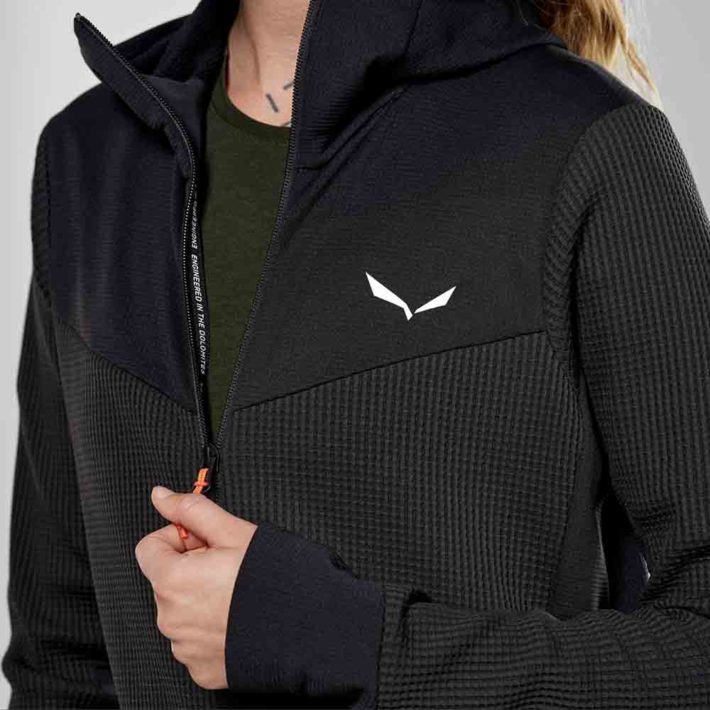 女裝快乾抓毛連帽外套 Women's Puez Waffle Hyb Pl Hd Jacket