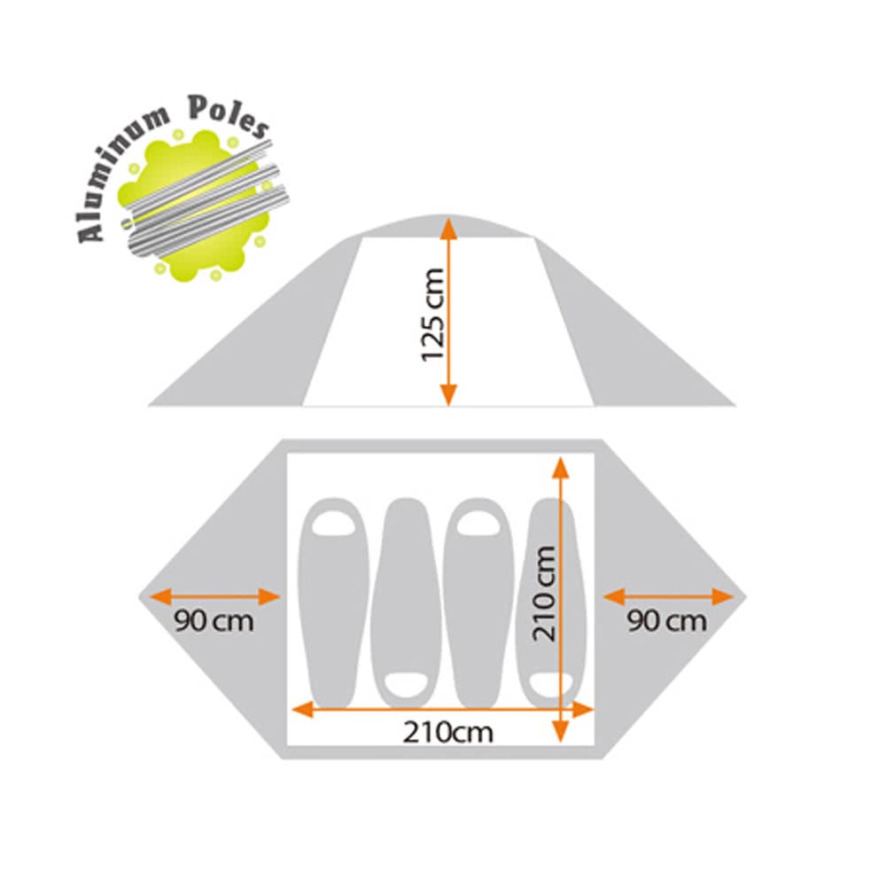 四人蒙古營 Xlite 4 Alu