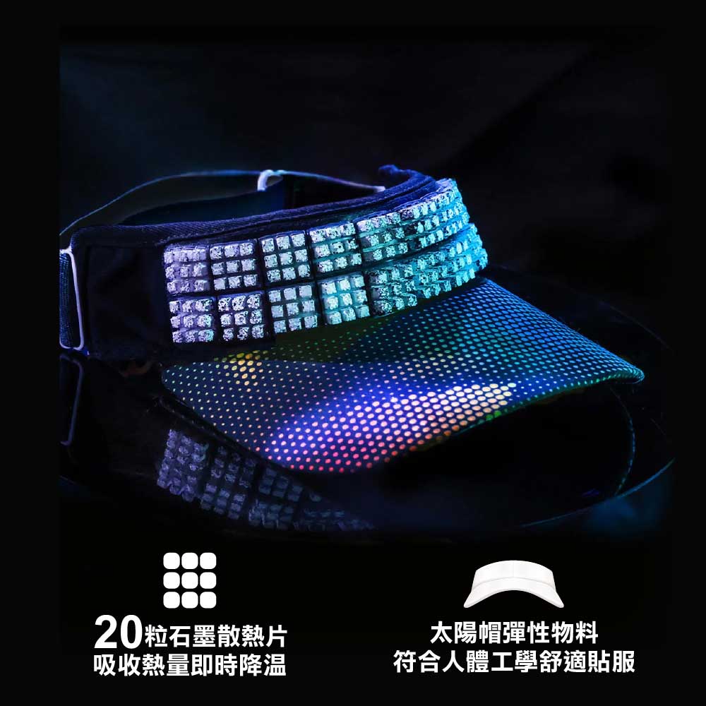 【公價貨品 Fixed Price Goods】遮陽板 Visor 連20粒持久冷凍冰塊 Visor with 20 Cooling Pieces