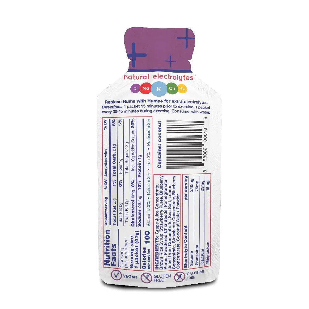 ［買一送一 Buy 1 Get 1 Free］美國製能量啫喱 Made in the US Gel 24 Berries & Pomegranate (240mg Sodium)