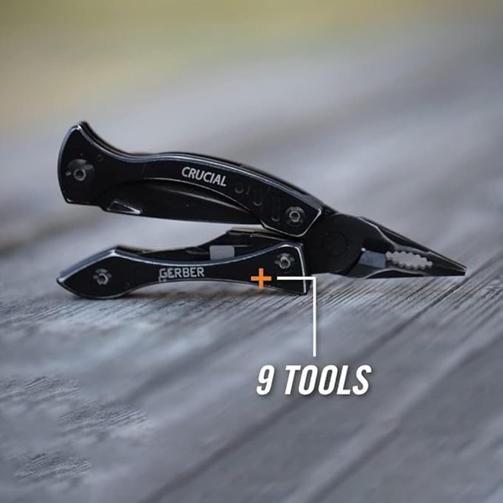 多功能工具 Crucial Black Multi-tool W/Strap Cutter