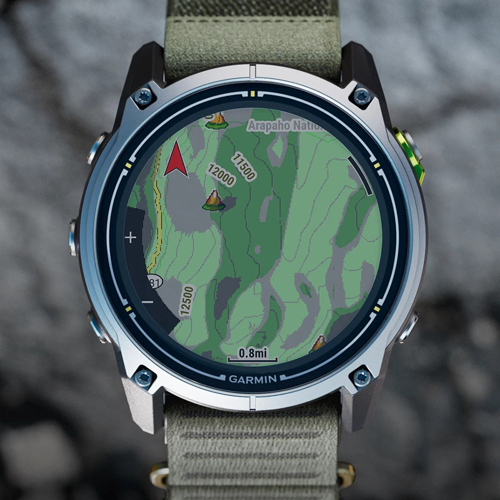 【VIP & MEMBER EXCLUSIVE PREORDER 尊享預訂】太陽能 GPS 手錶 Enduro 4 Titanium with Olive Fabric
