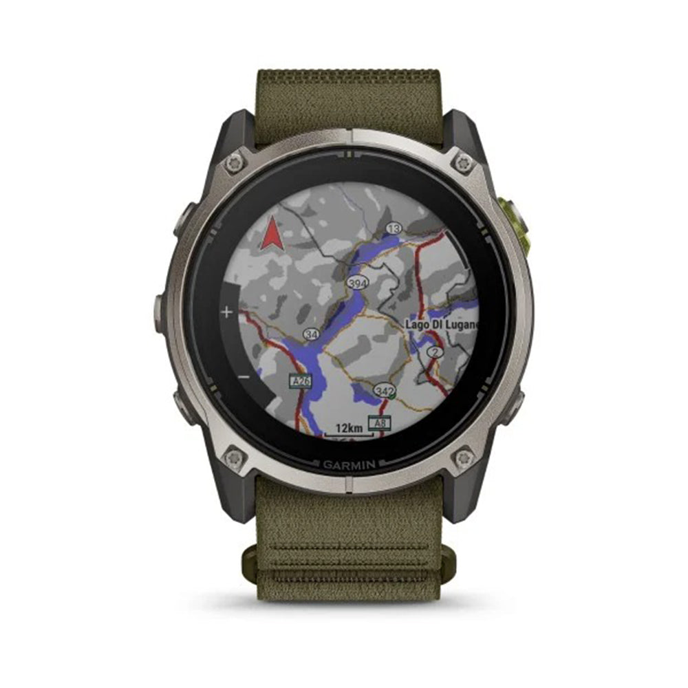 【VIP & MEMBER EXCLUSIVE PREORDER 尊享預訂】太陽能 GPS 手錶 Enduro 4 Titanium with Olive Fabric