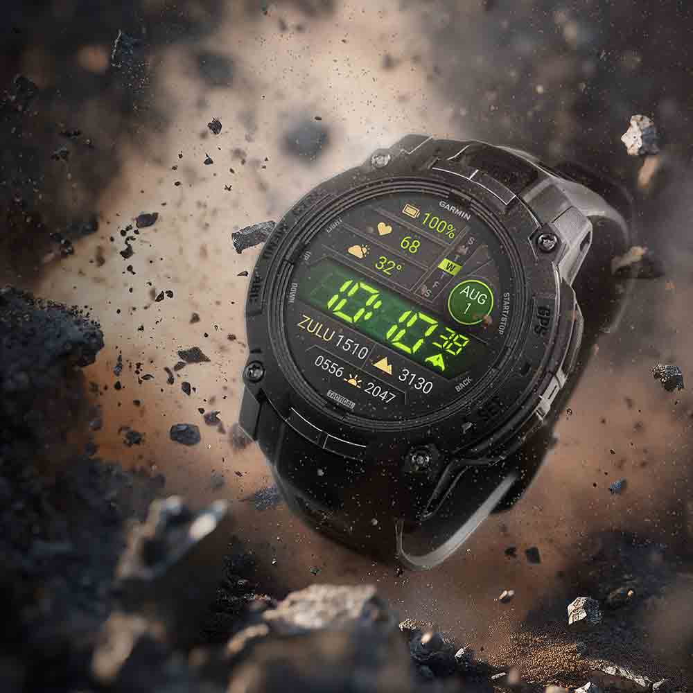 【預售 VIP 優惠，最快二至八星期左右有貨 PreSale VIP Exclusive Earliest arrival around 2-8 weeks】全方位戶外進階GPS太陽能智慧腕錶 Instinct 3 45mm Tactical Solar Black with Black Silicone