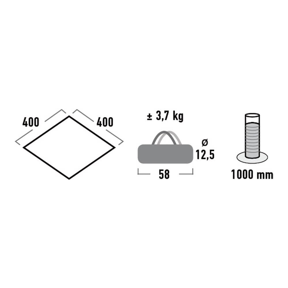 防曬天幕 Sun Shelter Tarp 2 連鋼柱兩支