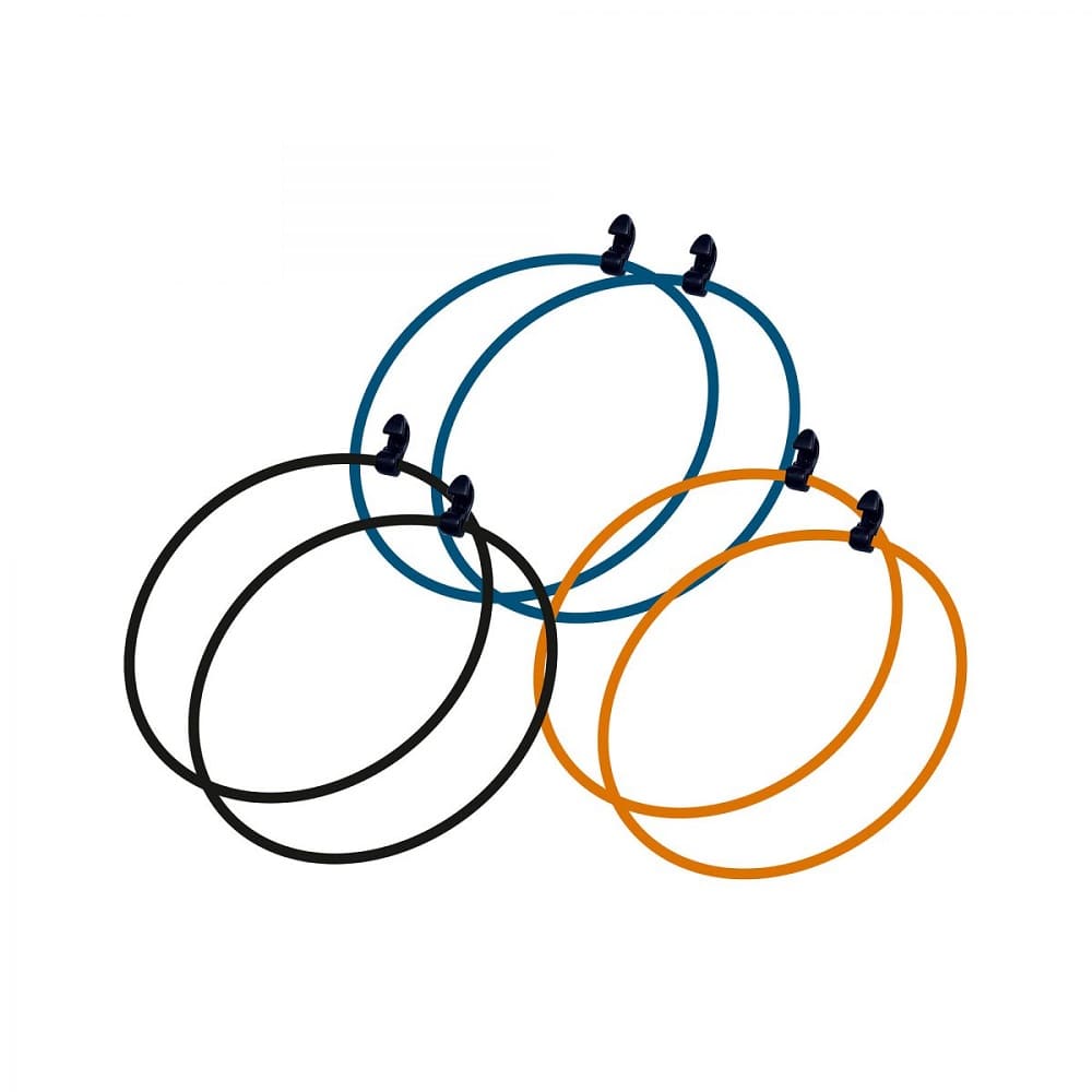 德國橡筋配件 Silicone Band Round 6 Pcs