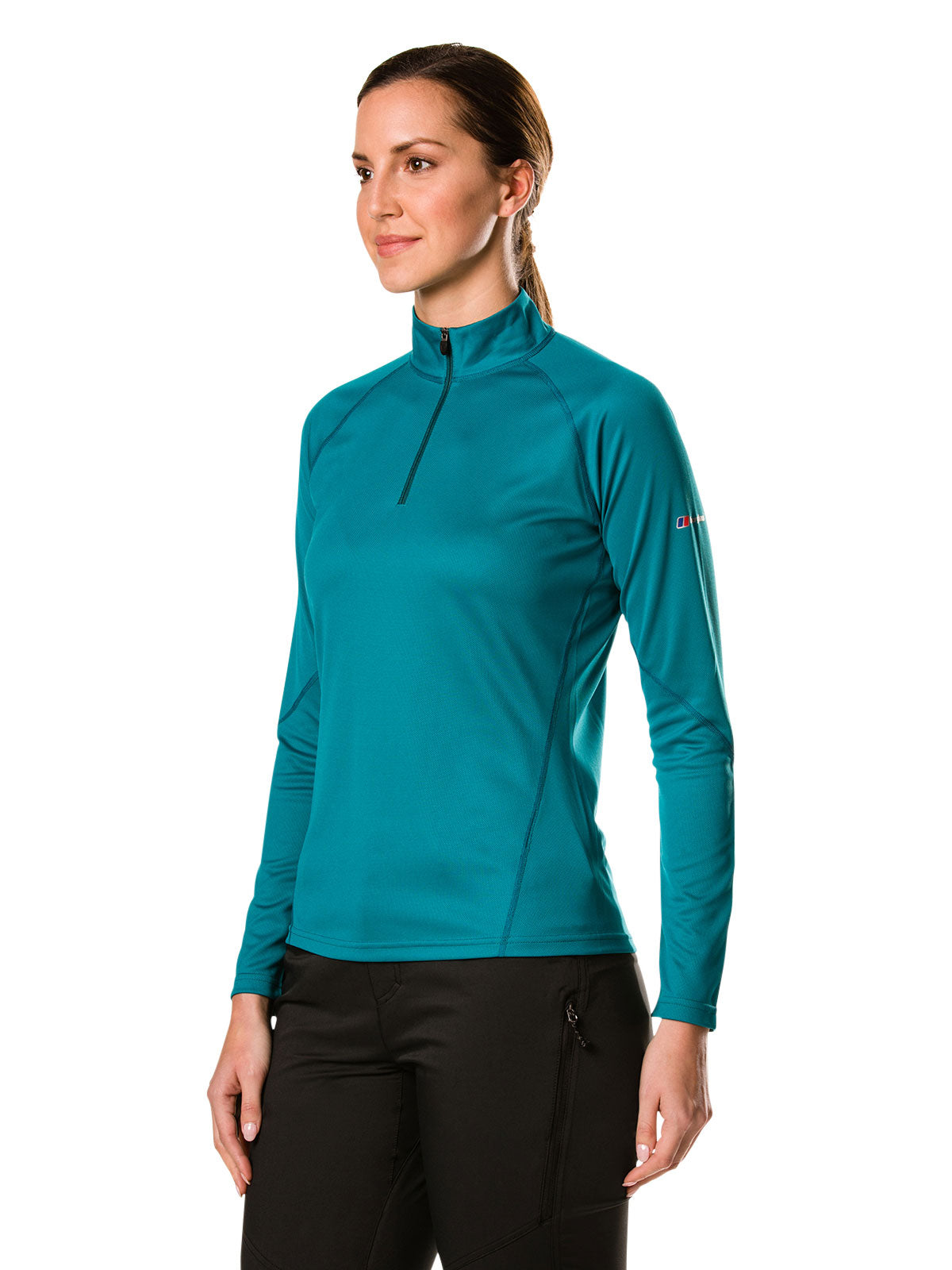 WOMEN'S LONG SLEEVE ZIP NECK 2.0 TECH T-SHIRT