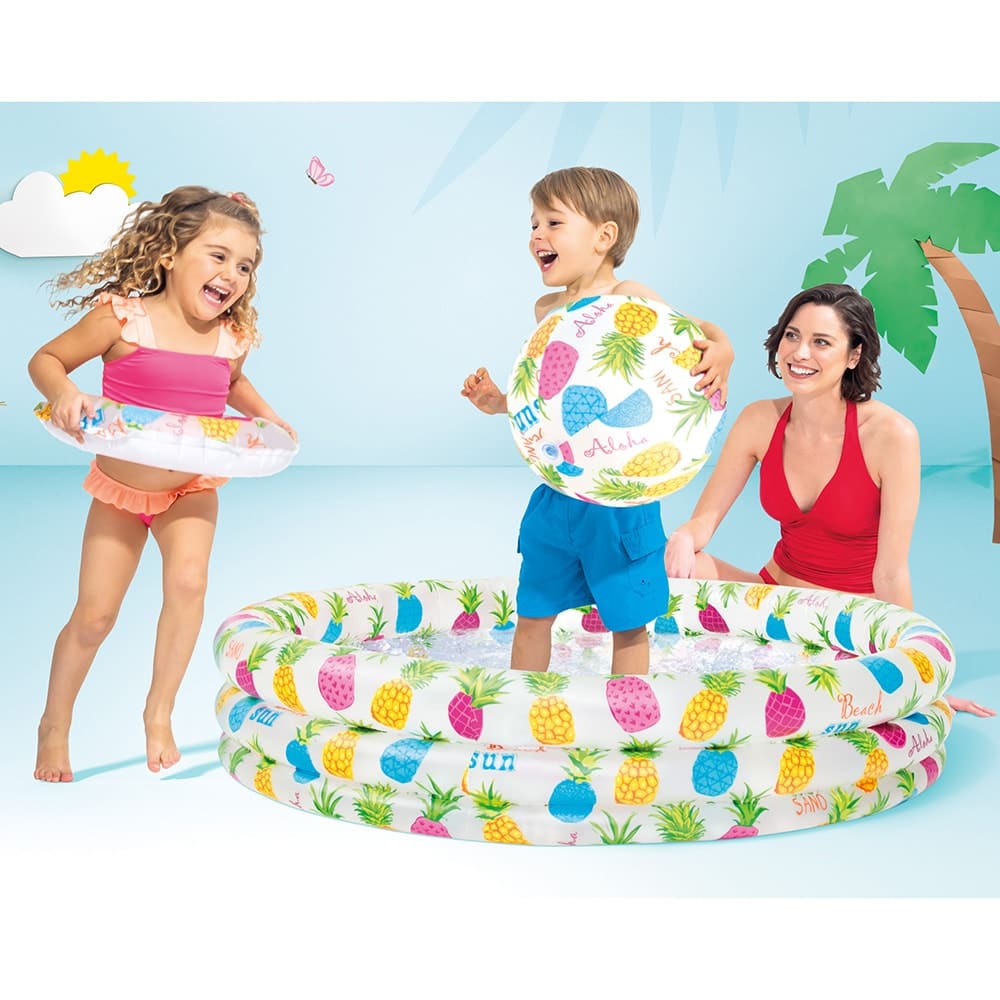 嬉水池連水泡、沙灘球 Pineapple Splash Pool Set