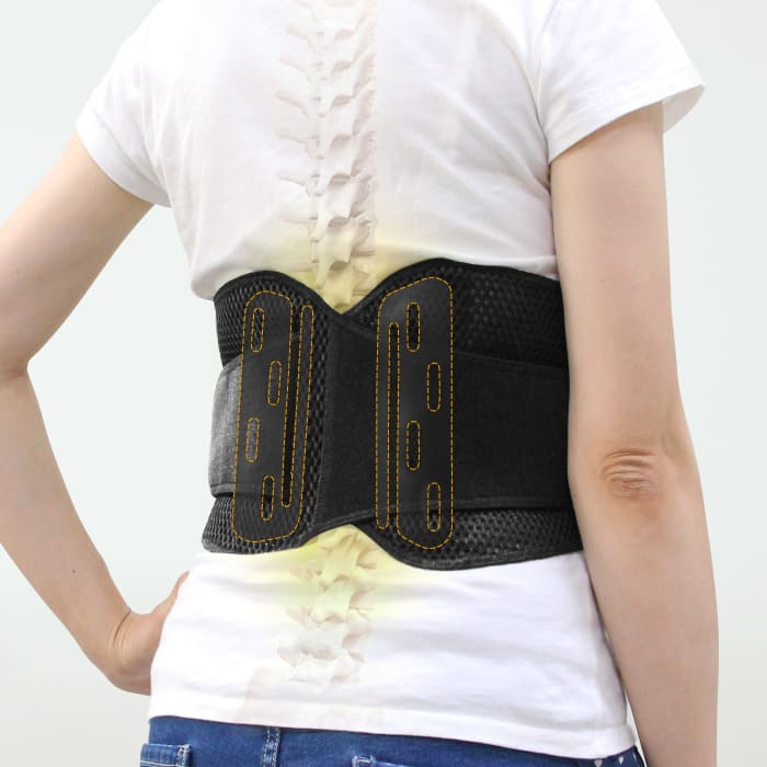 Power Wrap Adjustable Lumbar Support 透氣調整型護腰帶（腰腹背舒適穩固） - 1隻