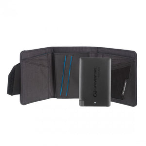 RFID Charger Wallet Grey With Power Bank