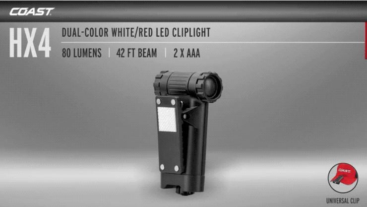 HX4-Clip Light-White+Red