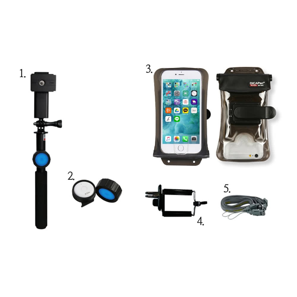 韓國製10米深防水電話套連自拍棍豪華套裝