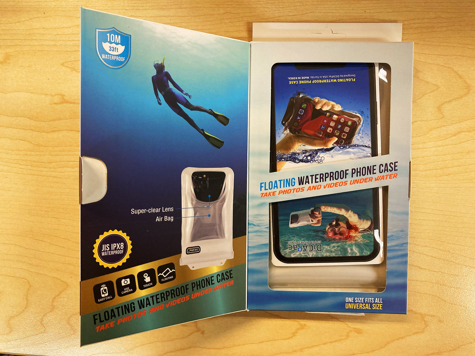 韓國製10米深防水電話套 C2s 6.9" 兼容 iPhone 16 Pro Max compatible