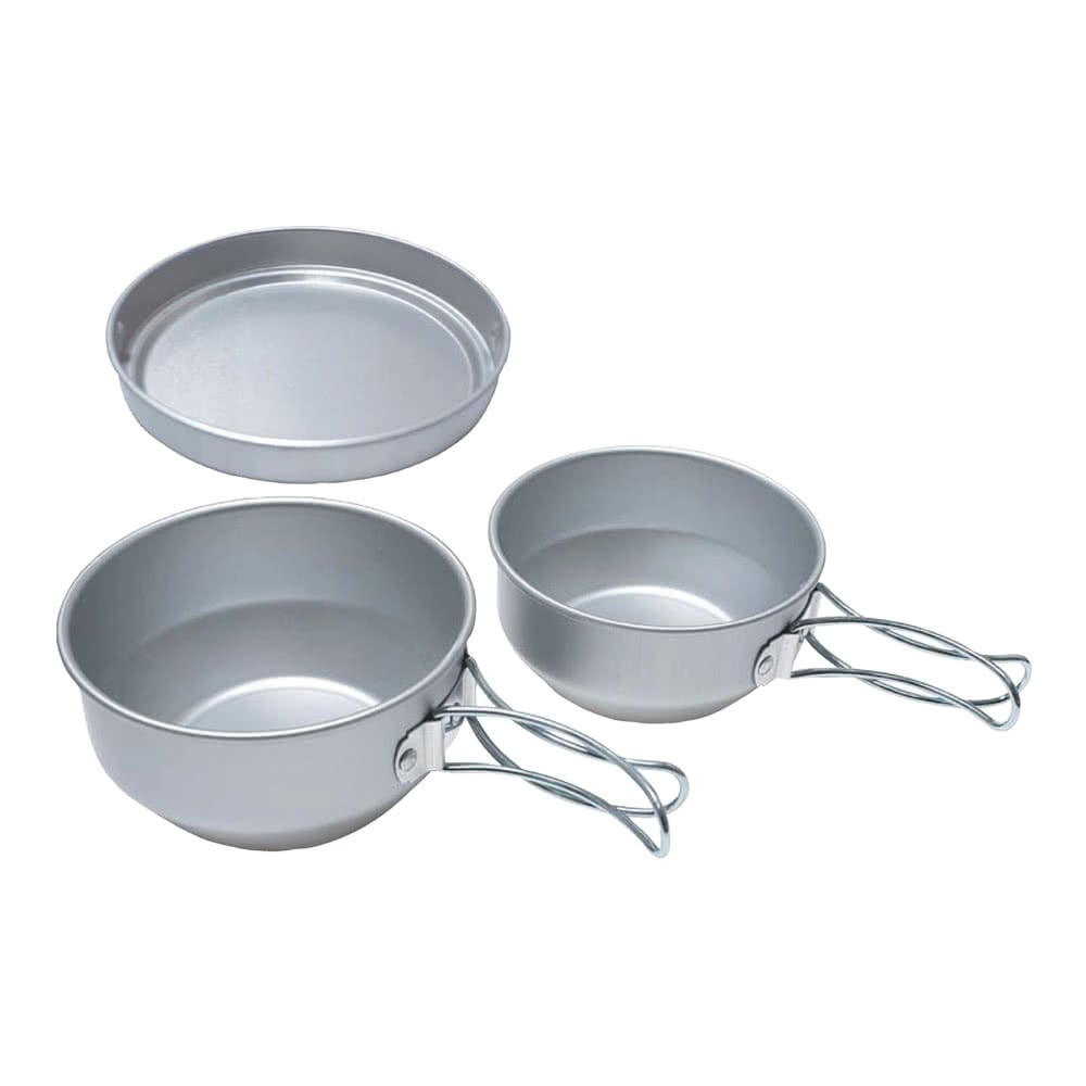 3 Mess Kit-Aluminum Cookset 鋁鍋具三件套裝